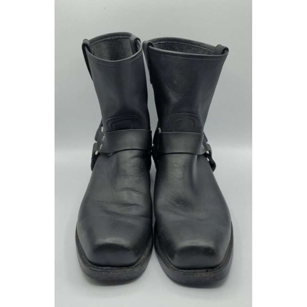 Frye Harness Motorcycle Boots Leather Black Moto Biker Mens Size 13 M 501084 700 - Picture 2 of 16